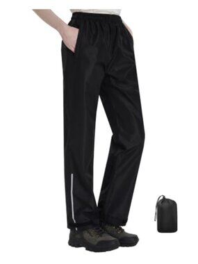 Waterproof Rain Pants Lightweight Packable Outdoor Over Pants